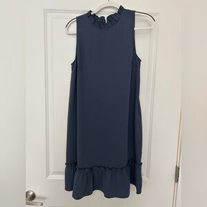 Loft dress with ruffle trim